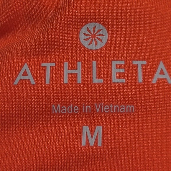 Athleta Women's Salutation Stash Orange Capri Size Medium - Picture 9 of 10